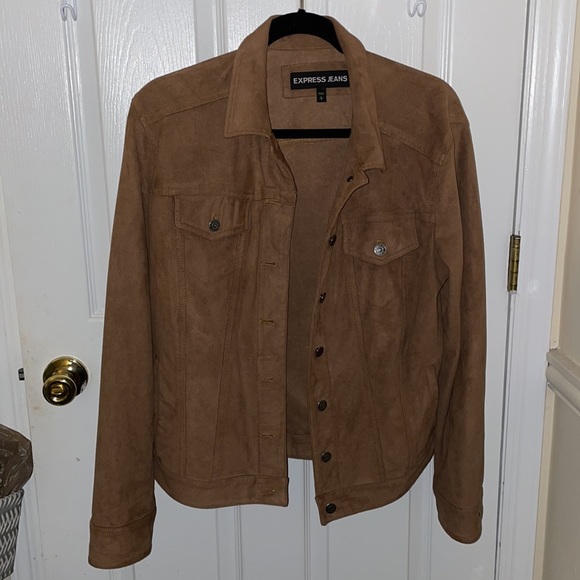 Express Jeans Faux Suede Jacket - Picture 2 of 9